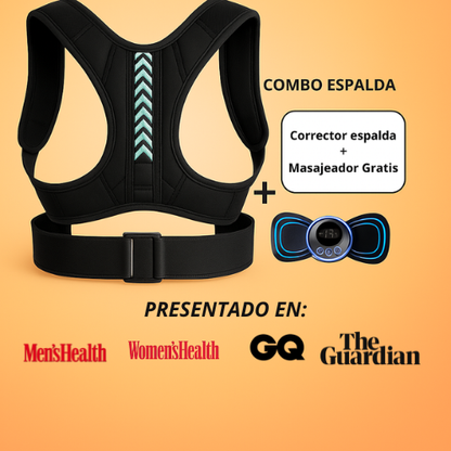 Corrector de postura completa + masajeador (GRATIS)